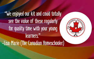 Canadian homeschooler Canadian craft subscription box for children review.Canadian homeschooler Boîte de souscription d'artisanat canadien pour enfants.