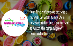 MyFUNvelope review canadian kids craft subscription box. Sparks curiosity and STEAM learning activities.