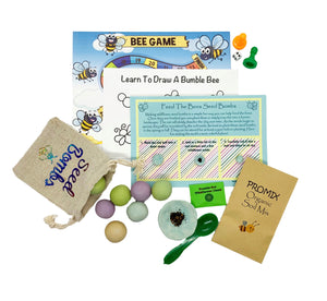 Fun craft kits delivered to Canadian kits. Feed the bees craft kit. fun activities for kids shipping from Canada